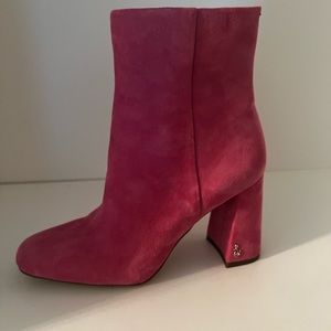 Sam Edelman Pink Fawn Ankle Booties